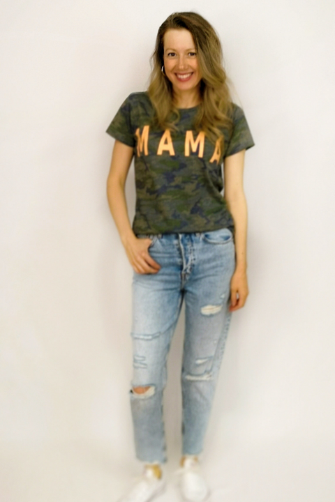 Mama Camo Graphic Tee